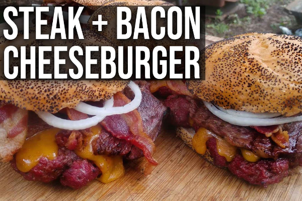 Steak és Bacon Sajtburger